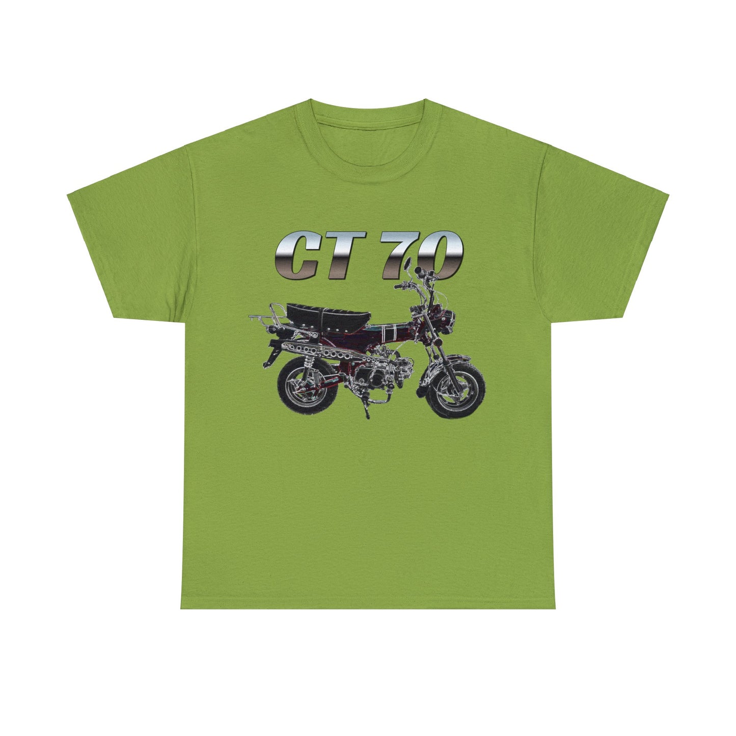 Trail 70 Mini BIke, Vintage Mini Bike, Retro Mini Bike Heavy Cotton Tee