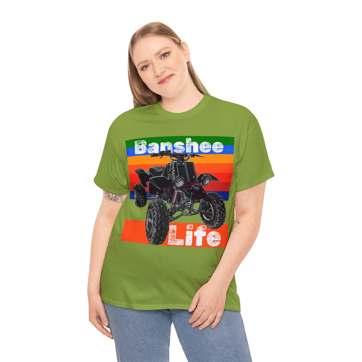 Banshee Quad ATV, Banshee Four Wheeler, Quad Bike Heavy Cotton Tee