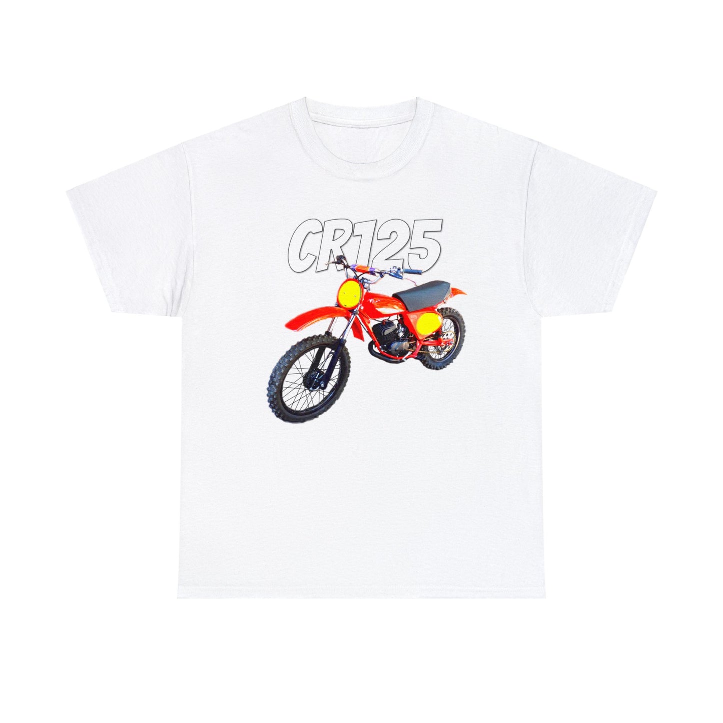 Vintage Motocross Motorcycle CR125, 1970's Moto Cross Bike Heavy Cotton Tee