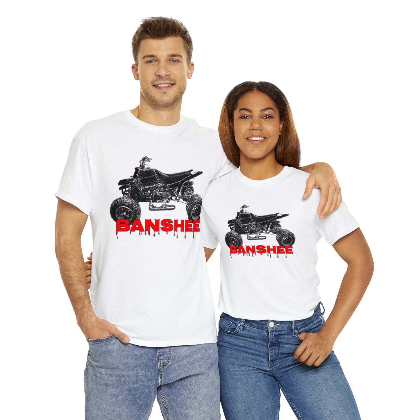 Banshee Quad ATV, Banshee Four Wheeler, Quad Bike Heavy Cotton Tee