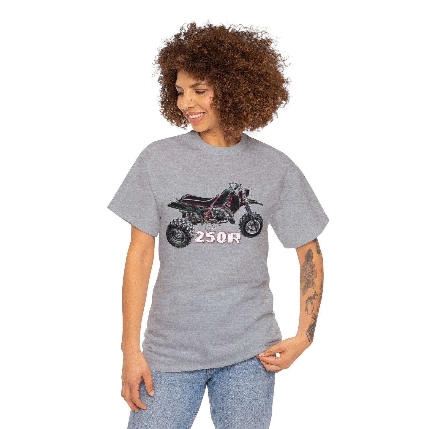 3 Wheeler, Vintage Three Wheeler, All Terrain Vehicle, 250R Heavy Cotton Tee