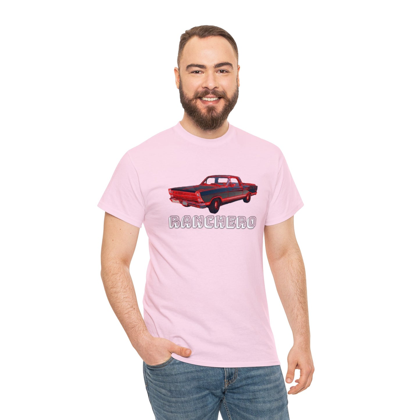 Vintage Ranchero Pick Up Car, Retro Vintage Pick Up Truck Heavy Cotton Tee