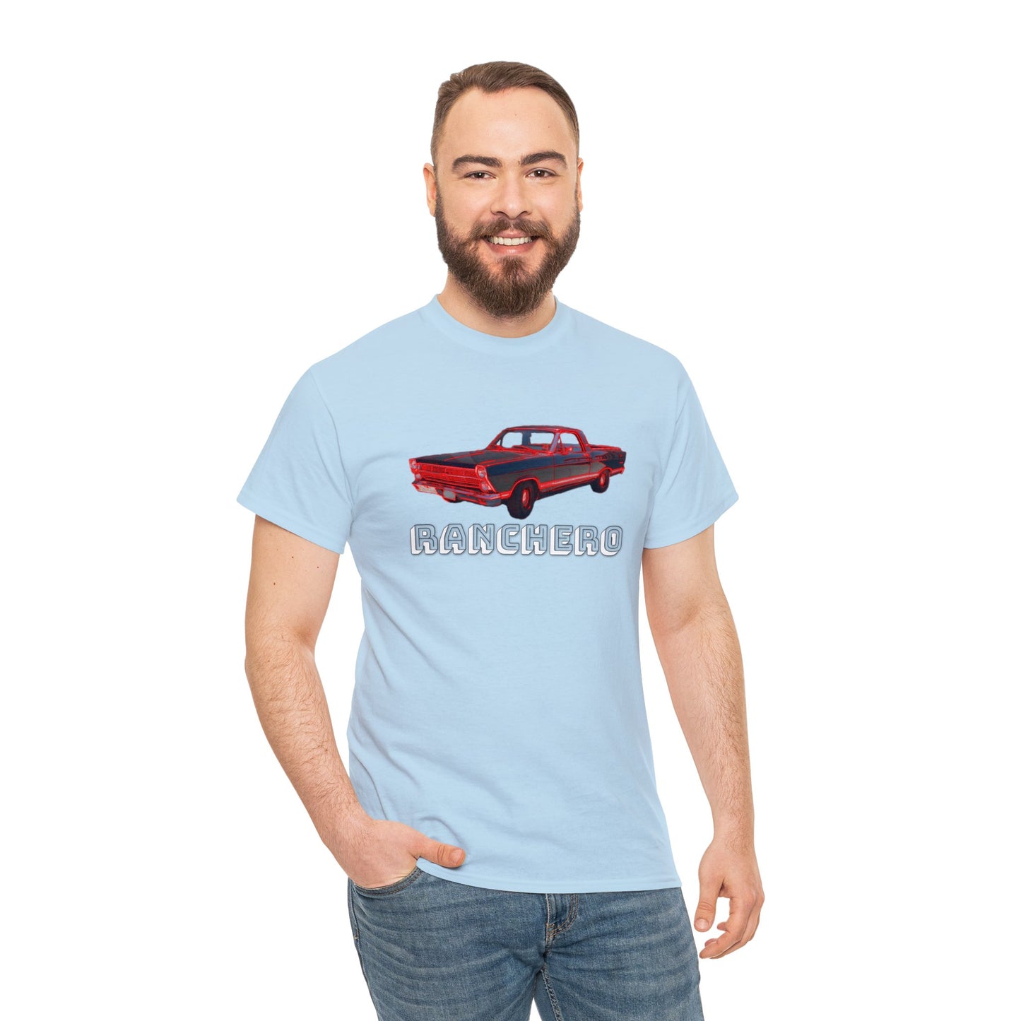 Vintage Ranchero Pick Up Car, Retro Vintage Pick Up Truck Heavy Cotton Tee