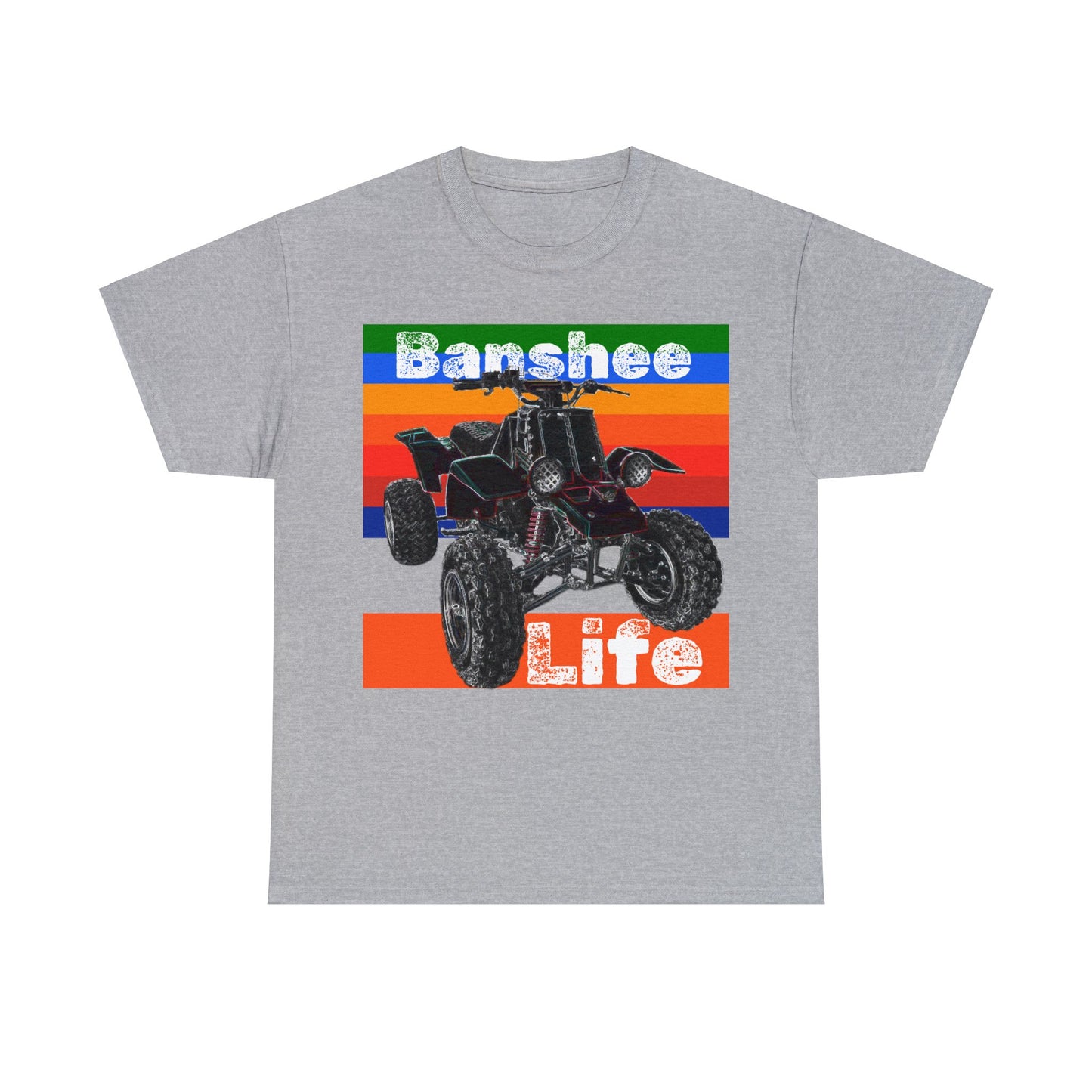 Banshee Quad ATV, Banshee Four Wheeler, Quad Bike Heavy Cotton Tee