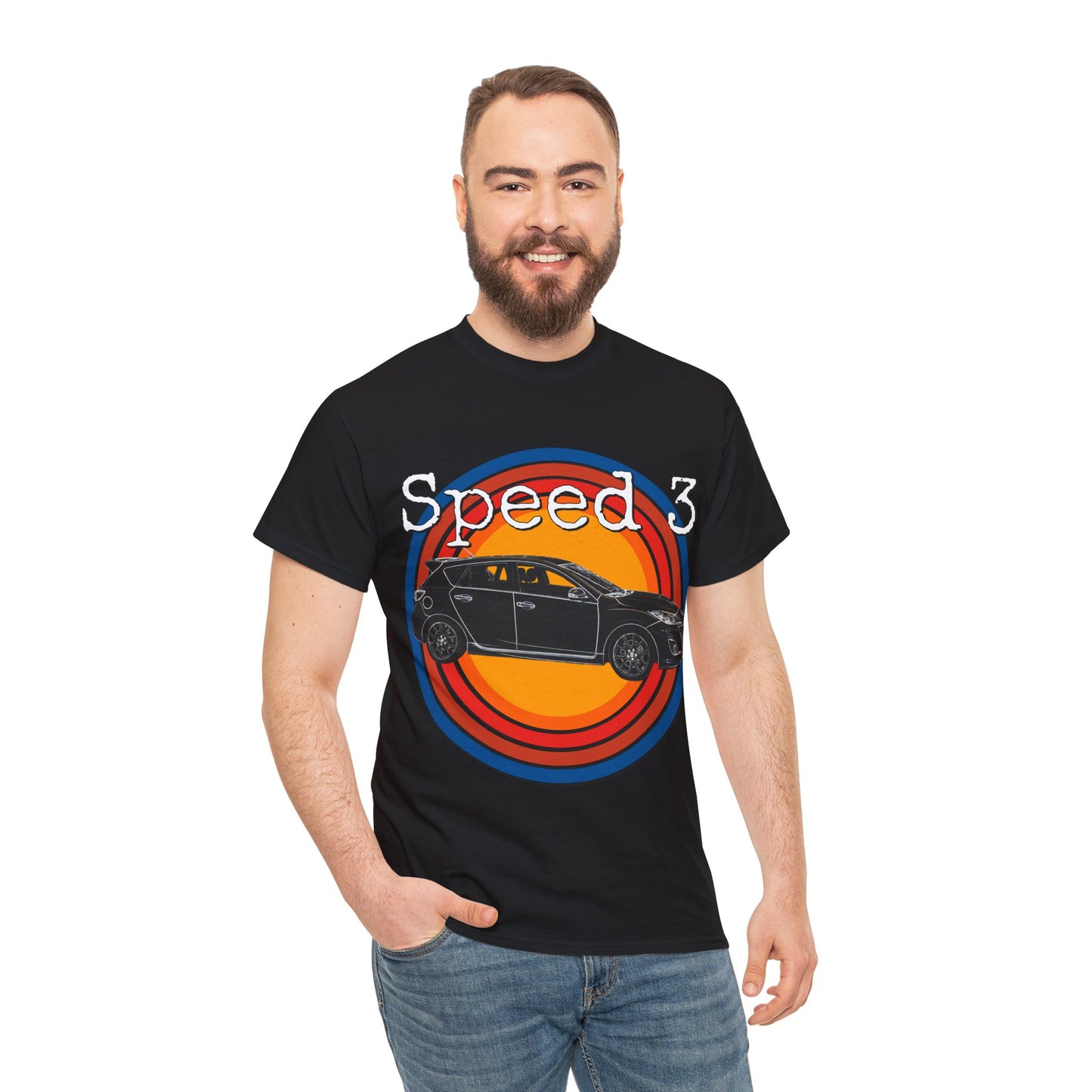 Speed 3 Hot Hatch Turbo Charged Car Subie Heavy Cotton Tee