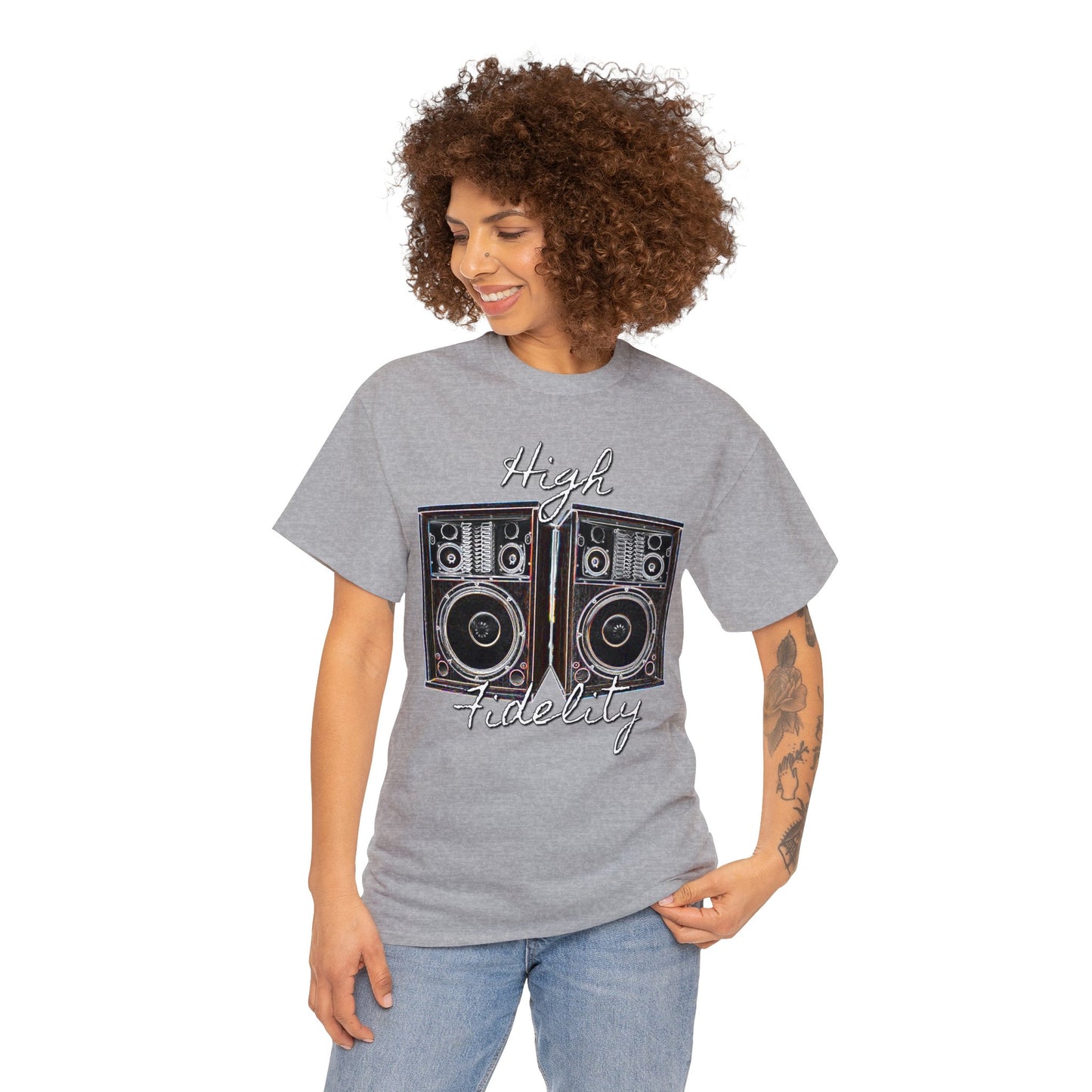 Audiophile, Vintage Stereo Speakers, High Fidelity, Lover of Music, Vintage Heavy Cotton Tee