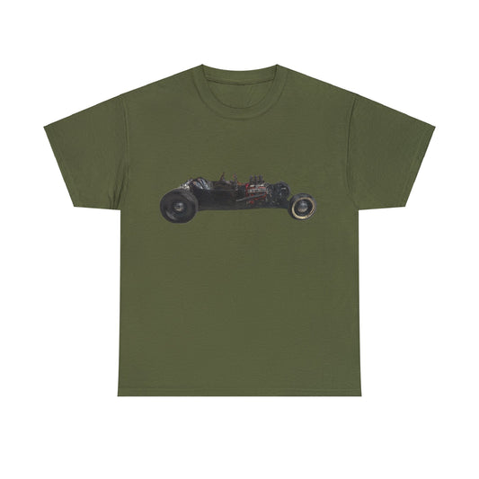 Hot Rod, Retro Rat Rod Car, Antique Automobile, Vintage Car, Rockabilly Heavy Cotton Tee