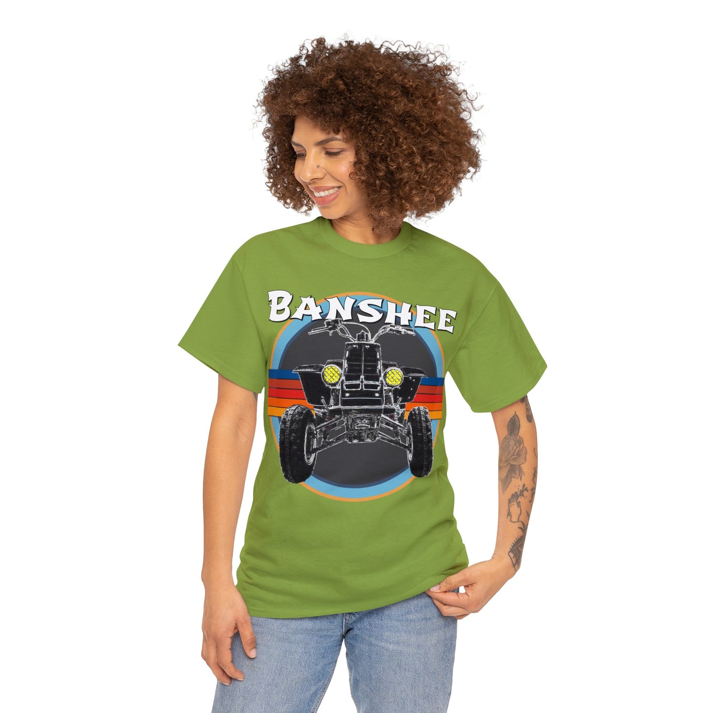 Banshee Quad ATV, Banshee Four Wheeler, Quad Bike Heavy Cotton Tee