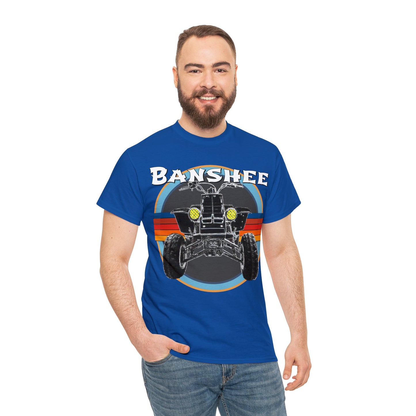 Banshee Quad ATV, Banshee Four Wheeler, Quad Bike Heavy Cotton Tee