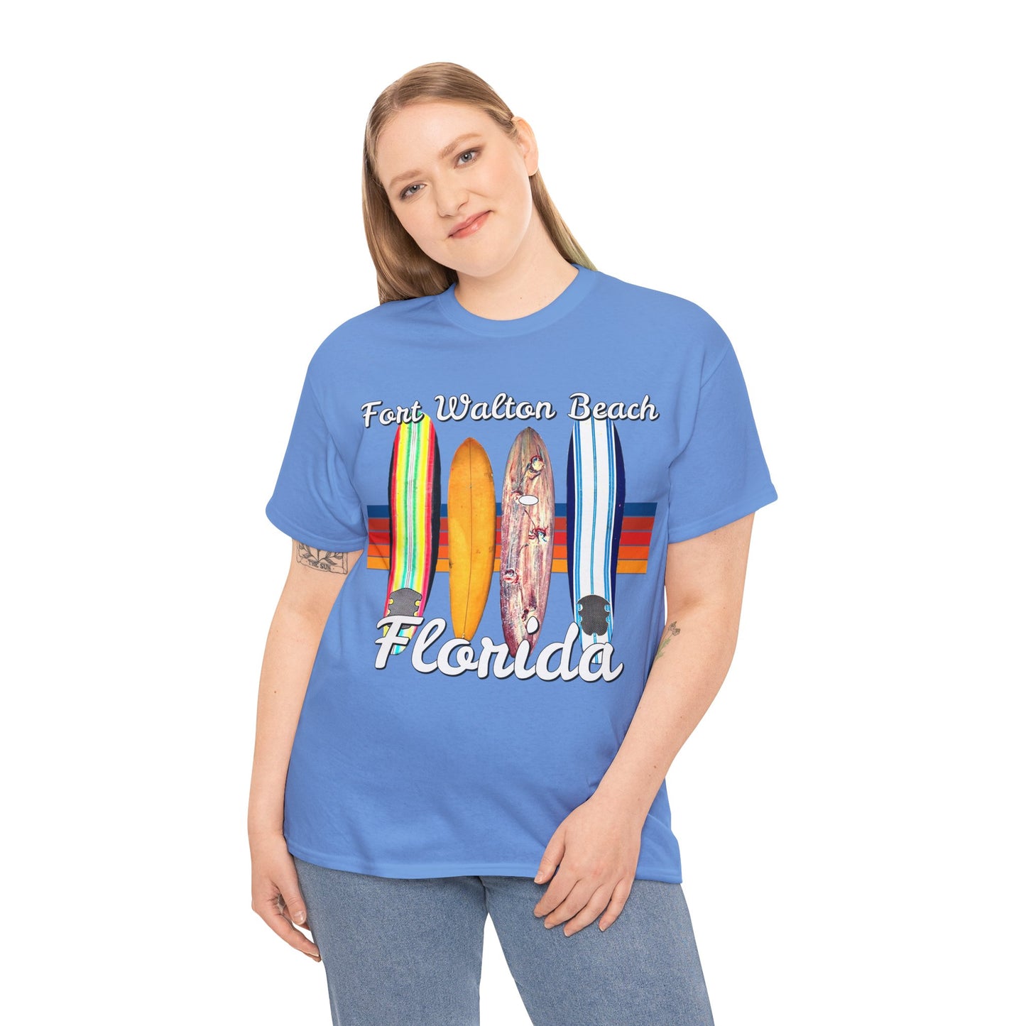 Fort Walton Beach, Vintage Ft Walton, Retro Fort Walton Heavy Cotton Tee