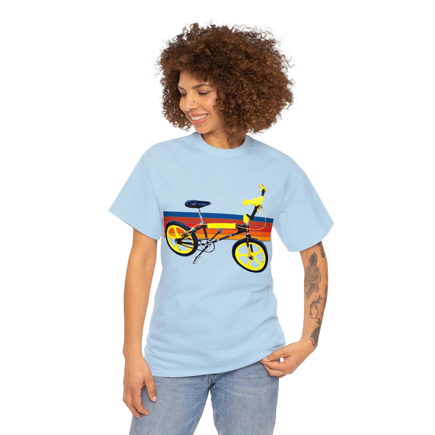 BMX, Old School Bike, Vintage BMX Bike, Retro Dirt Bicycle, 1980's Heavy Cotton Tee