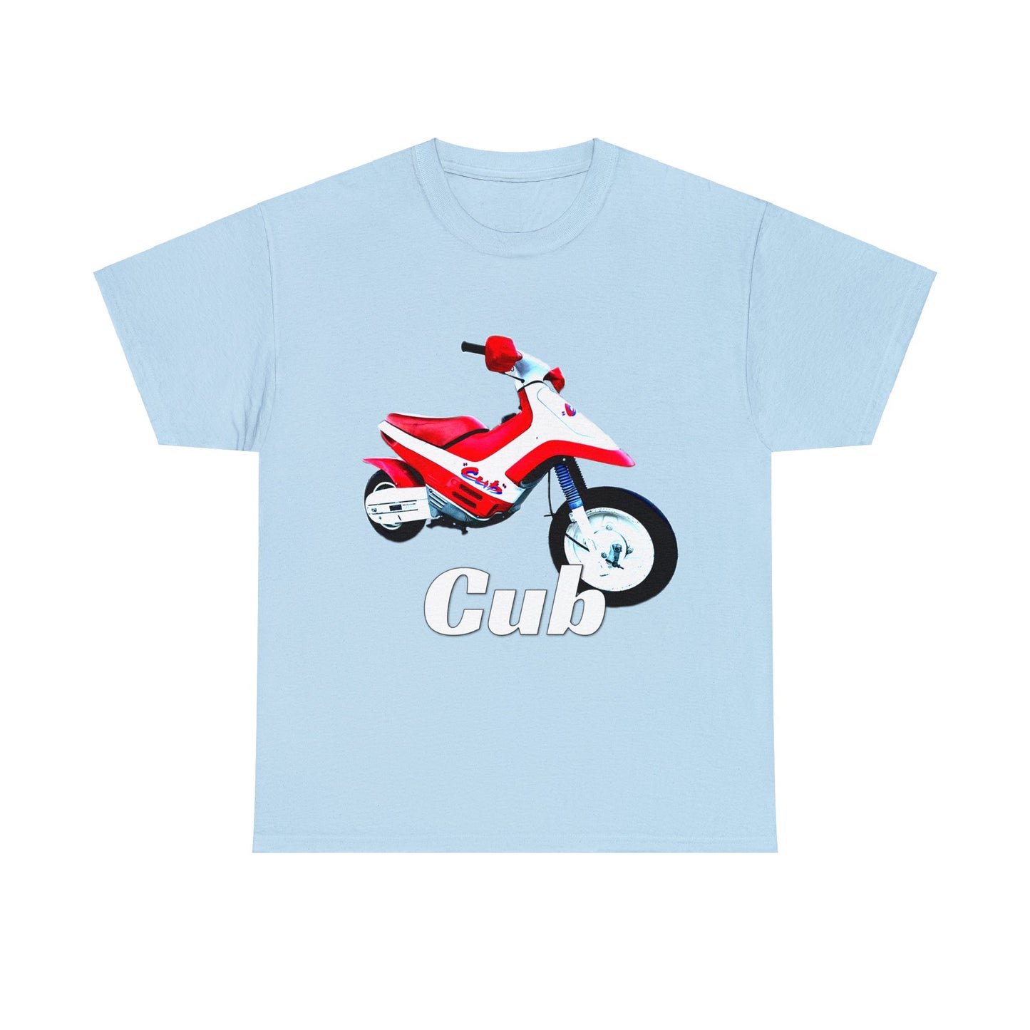 Vintage Cub Motorcycle, Cub Mini Bike, Retro Cub Motocross Bike Heavy Cotton Tee