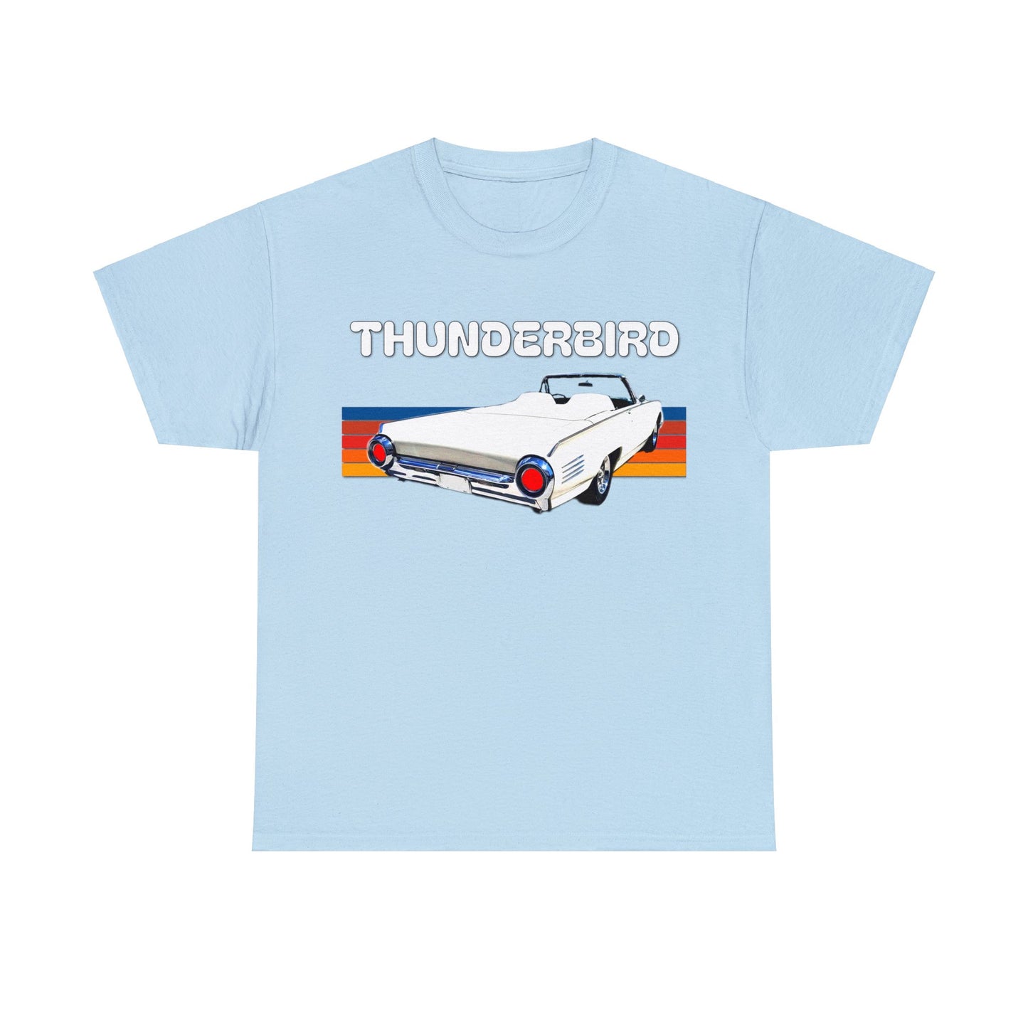 Thunderbird Vintage American Automobile, Antique American Car Heavy Cotton Tee