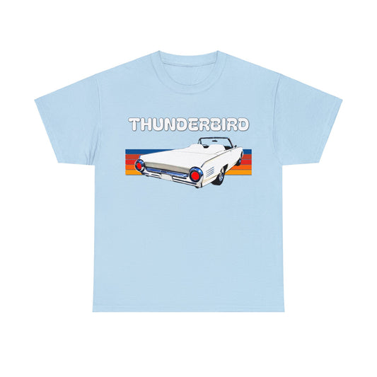 Thunderbird Vintage American Automobile, Antique American Car Heavy Cotton Tee