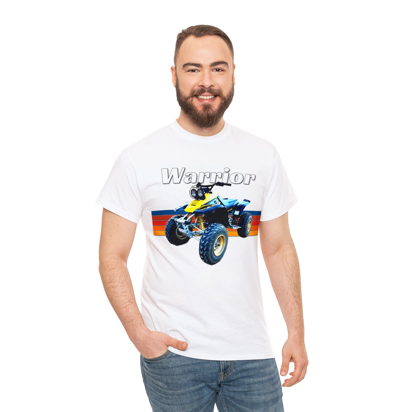 Warrior Quad Bike ATC ATV 4 wheeler Off Road Heavy Cotton Tee