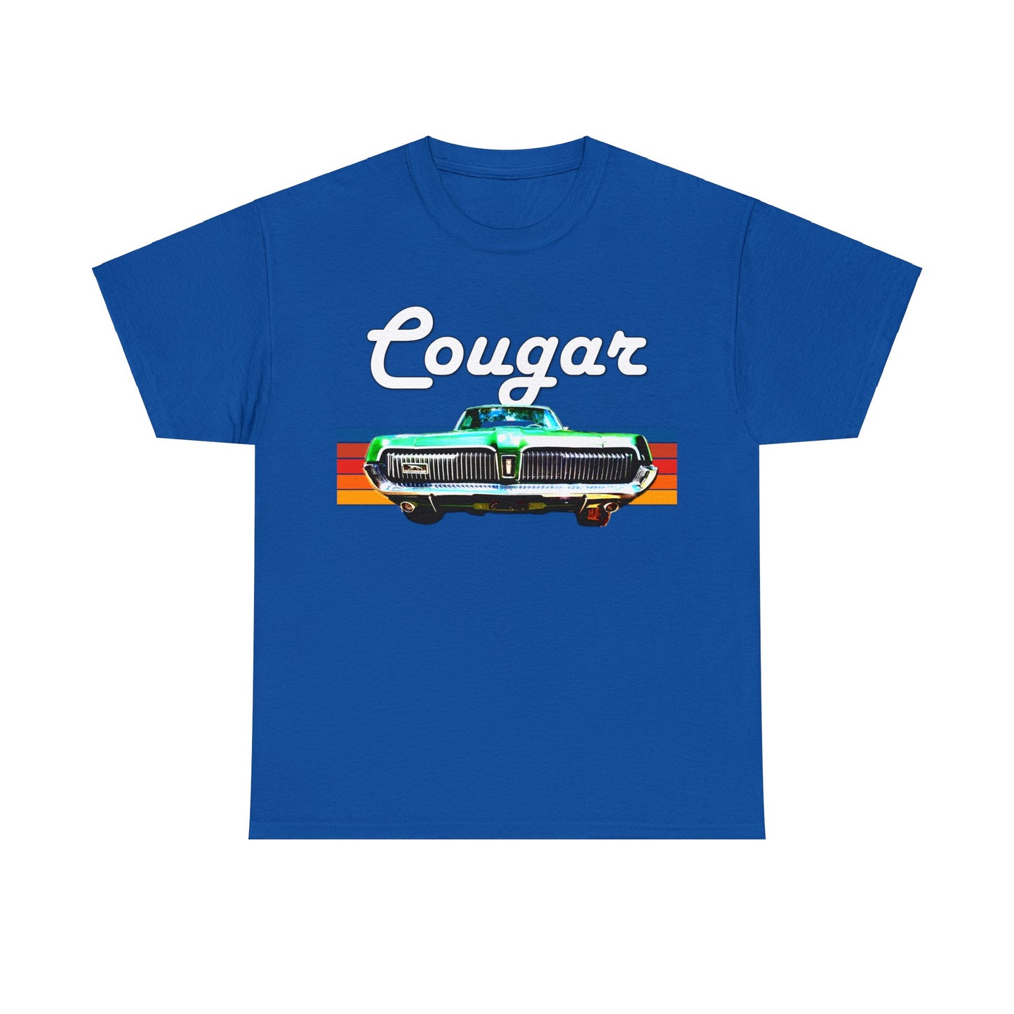 Mercury Cougar, Vintage American Muscle Car, Cougar Car, 1960s car Heavy Cotton Tee