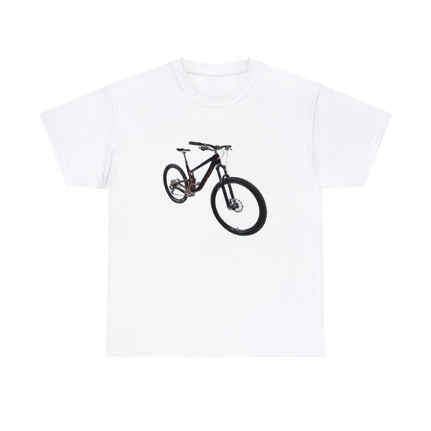 Mountain Bike, Mountain Biker, Full Suspension Mountain Bike, MTB Heavy Cotton Tee