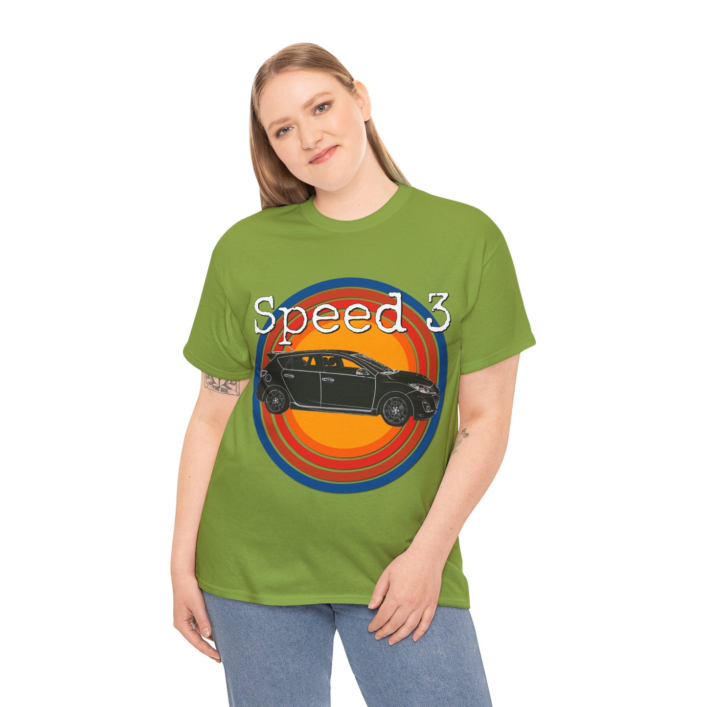 Speed 3 Hot Hatch Turbo Charged Car Subie Heavy Cotton Tee