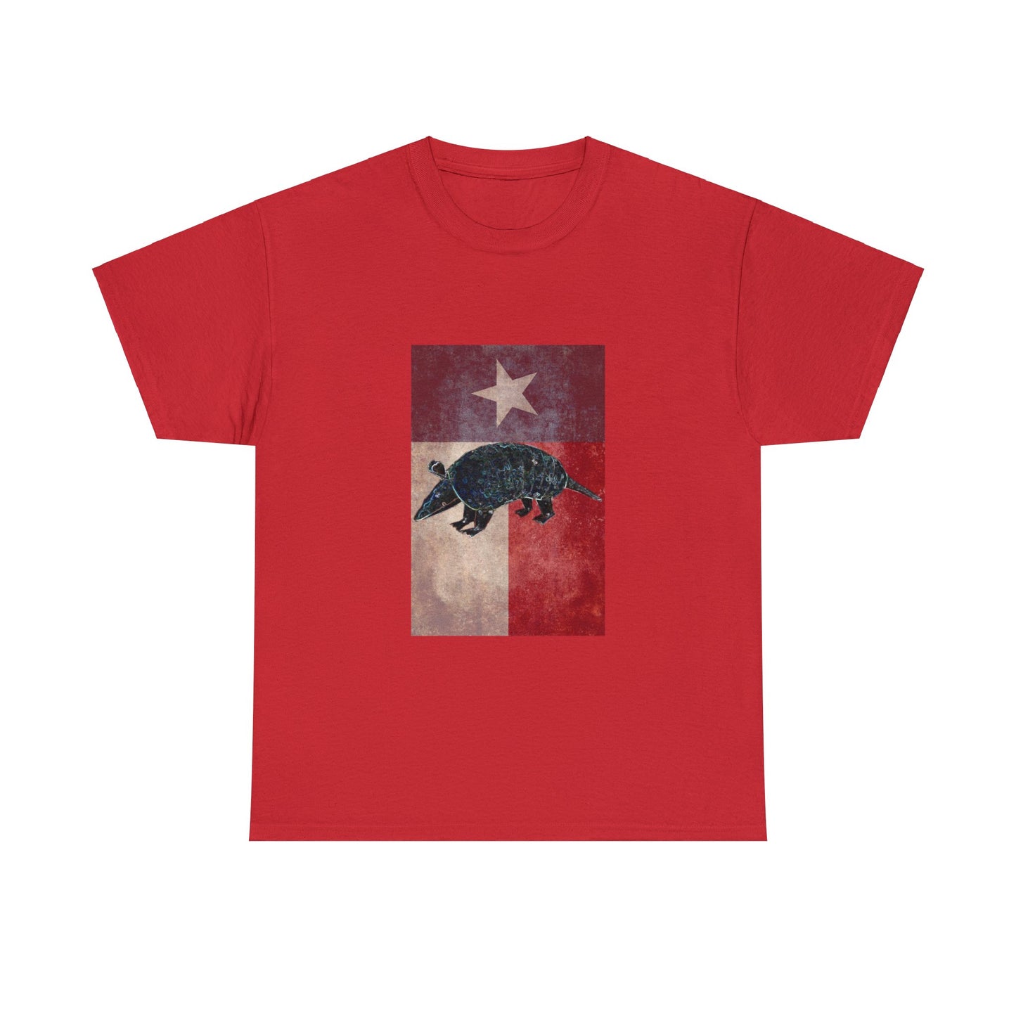 Vintage Texas Flag Armadillo Heavy Cotton Tee