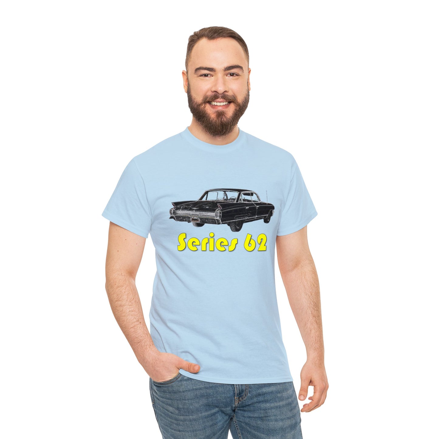 Series 62, Caddy, Vintage Car, Antique American Automobile, Retro Car Heavy Cotton Tee