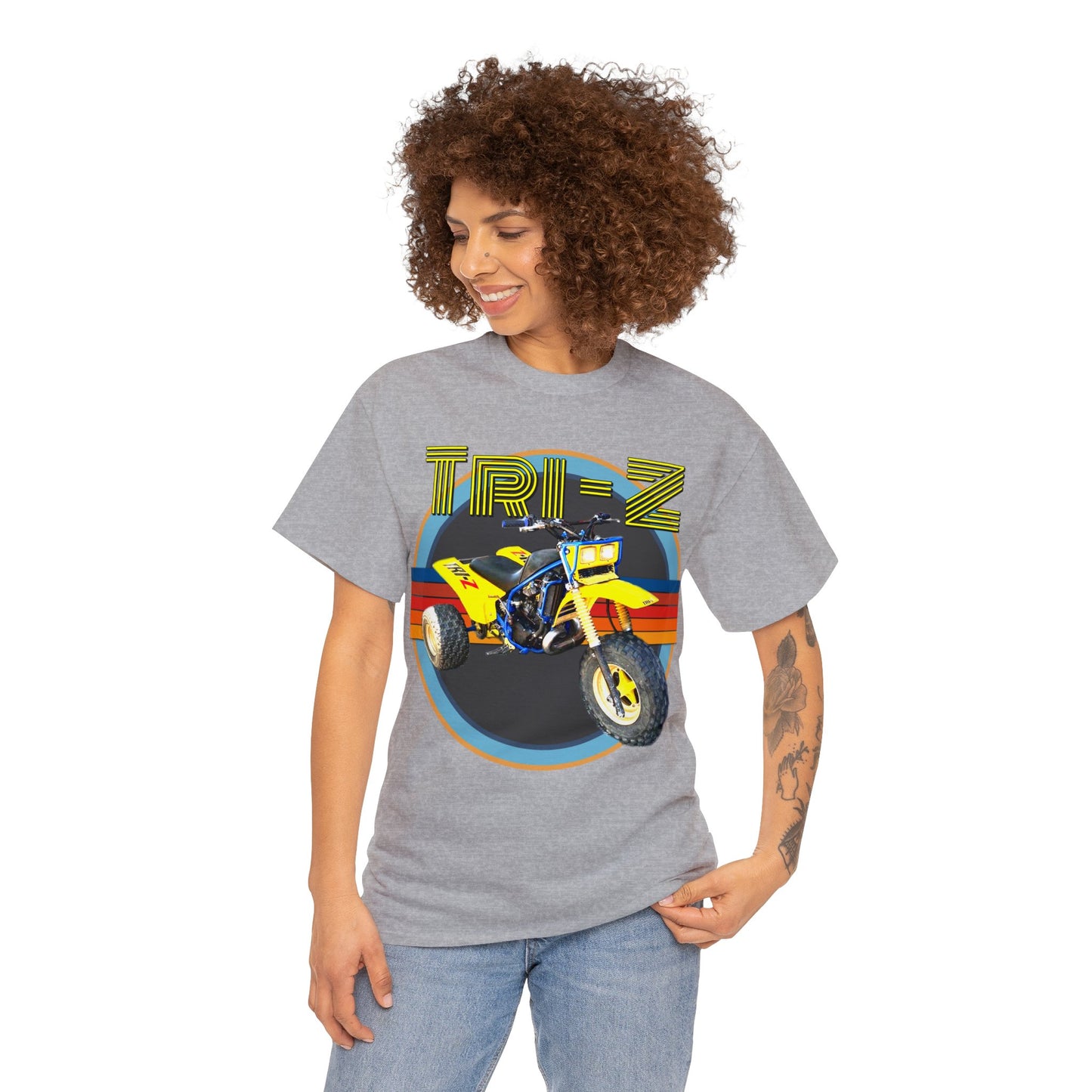 Tri Z Vintage Three Wheeler 3 Wheeler ATC ATV Heavy Cotton Tee