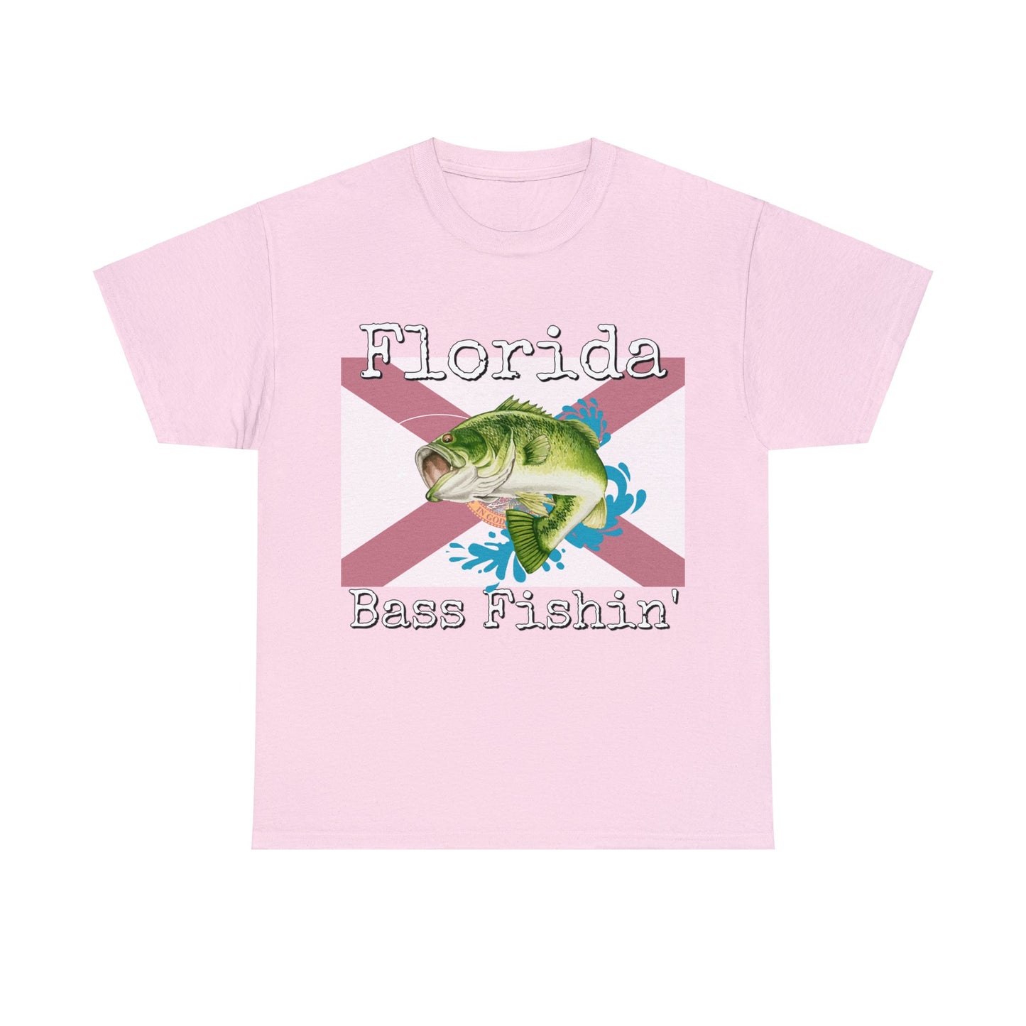 Vintage Florida Flag Bass Fishing Heavy Cotton Tee