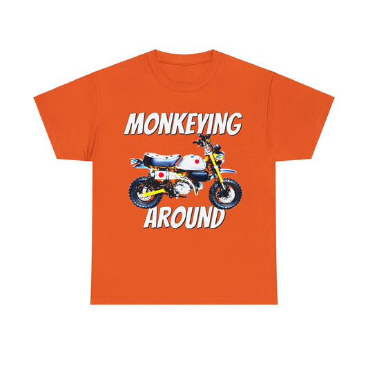 125Z Monkey Motorcycle, Mini Bike, Motocross, Off Road Heavy Cotton Tee