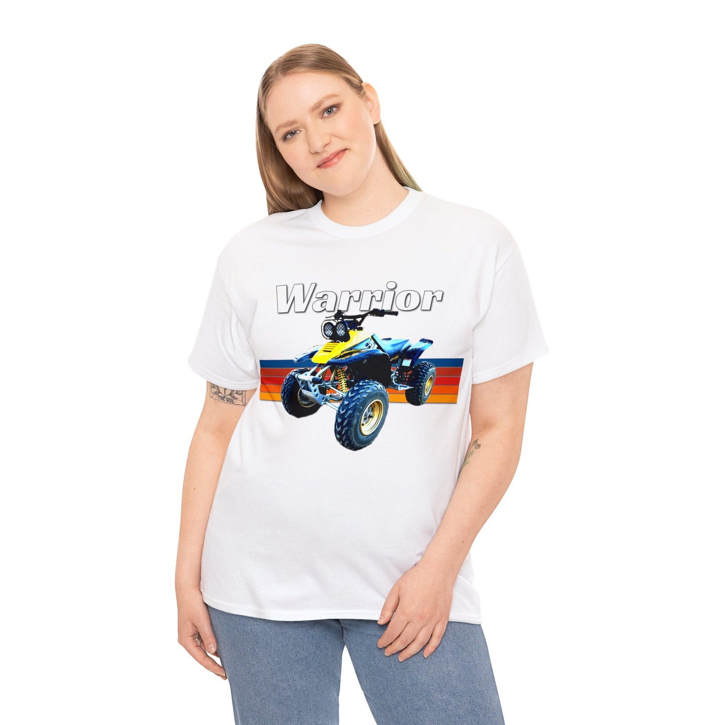 Warrior Quad Bike ATC ATV 4 wheeler Off Road Heavy Cotton Tee