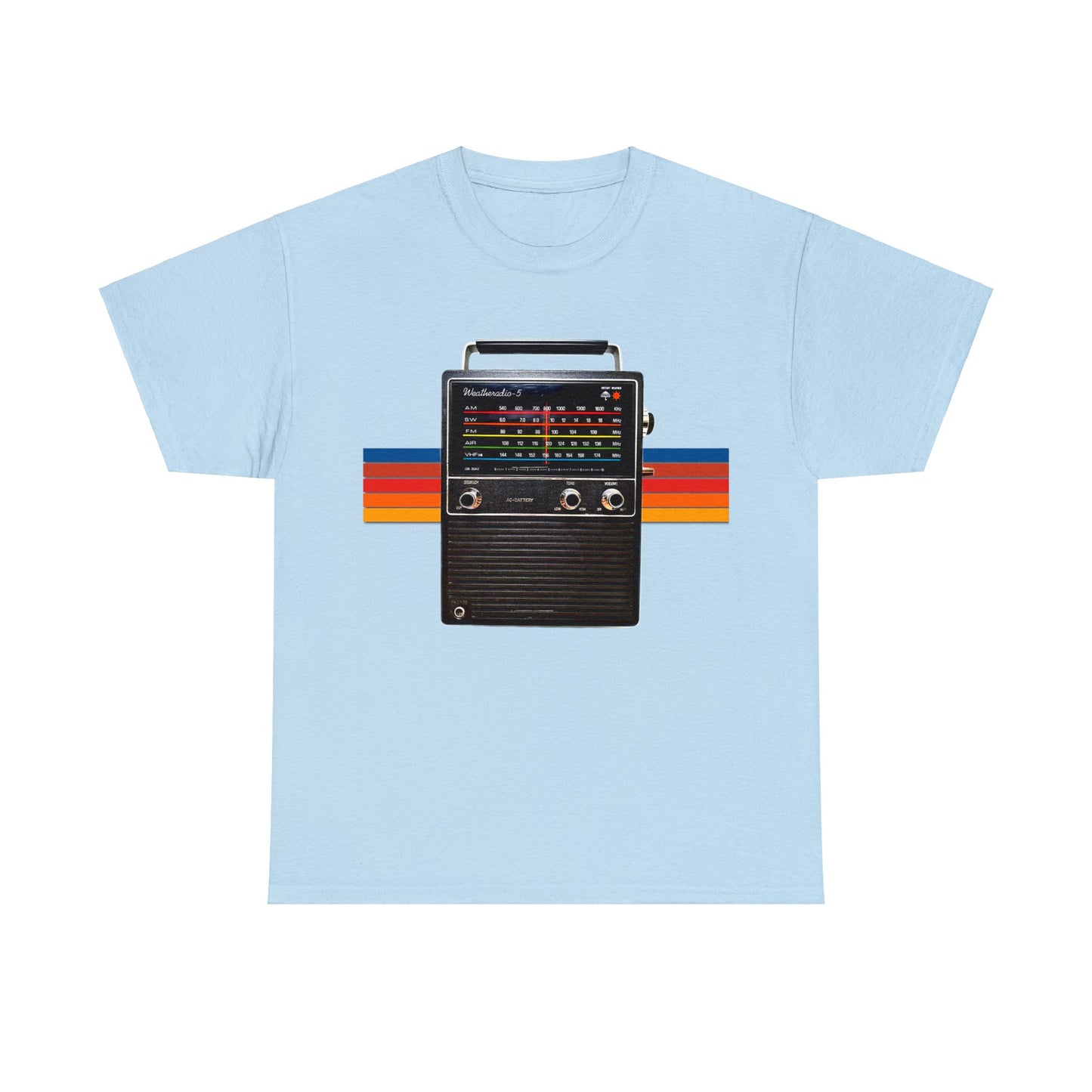 Vintage Retro 1970s AM FM Shortwave Radio Heavy Cotton Tee