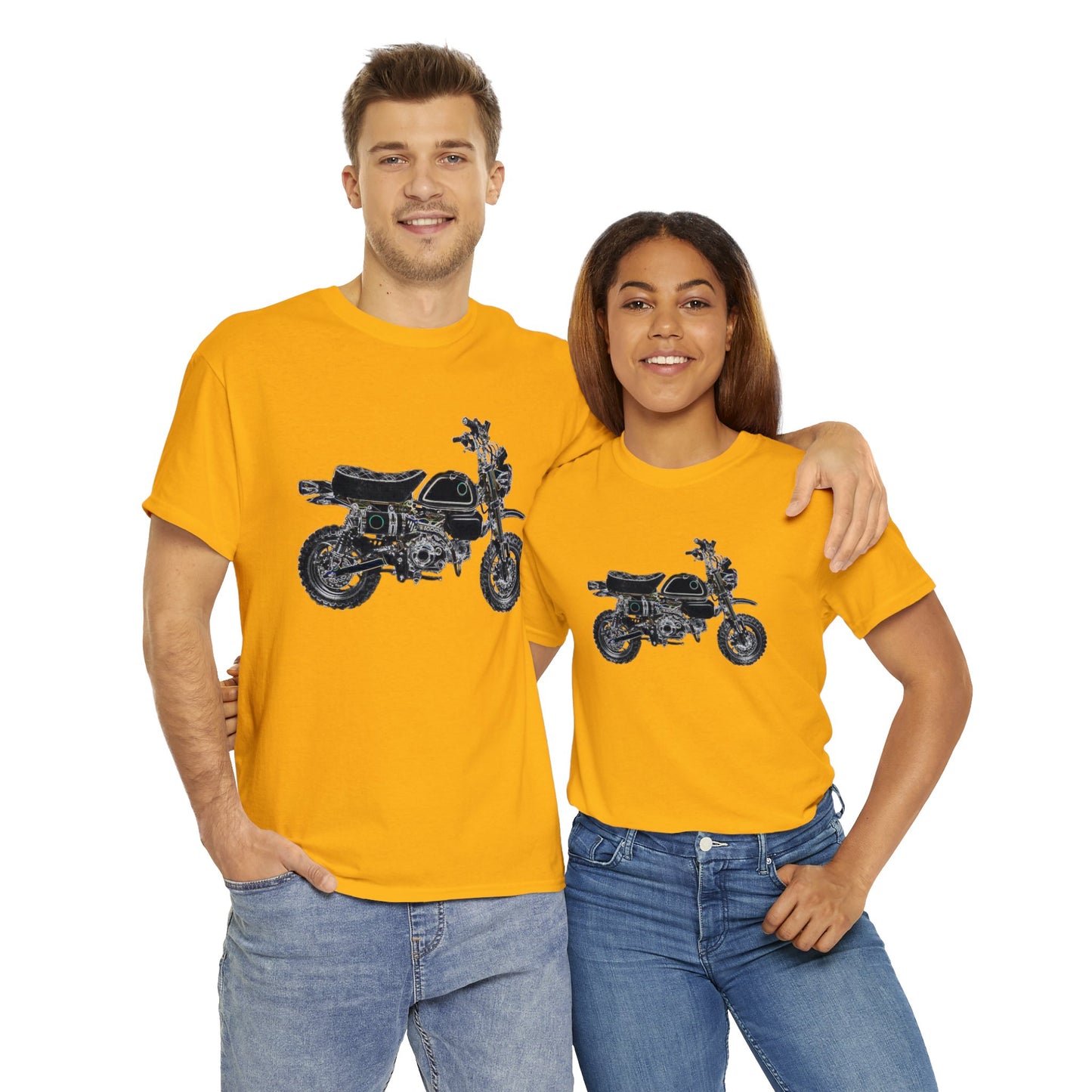 125Z Monkey Motorcycle, Mini Bike, Motocross, Off Road Heavy Cotton Tee