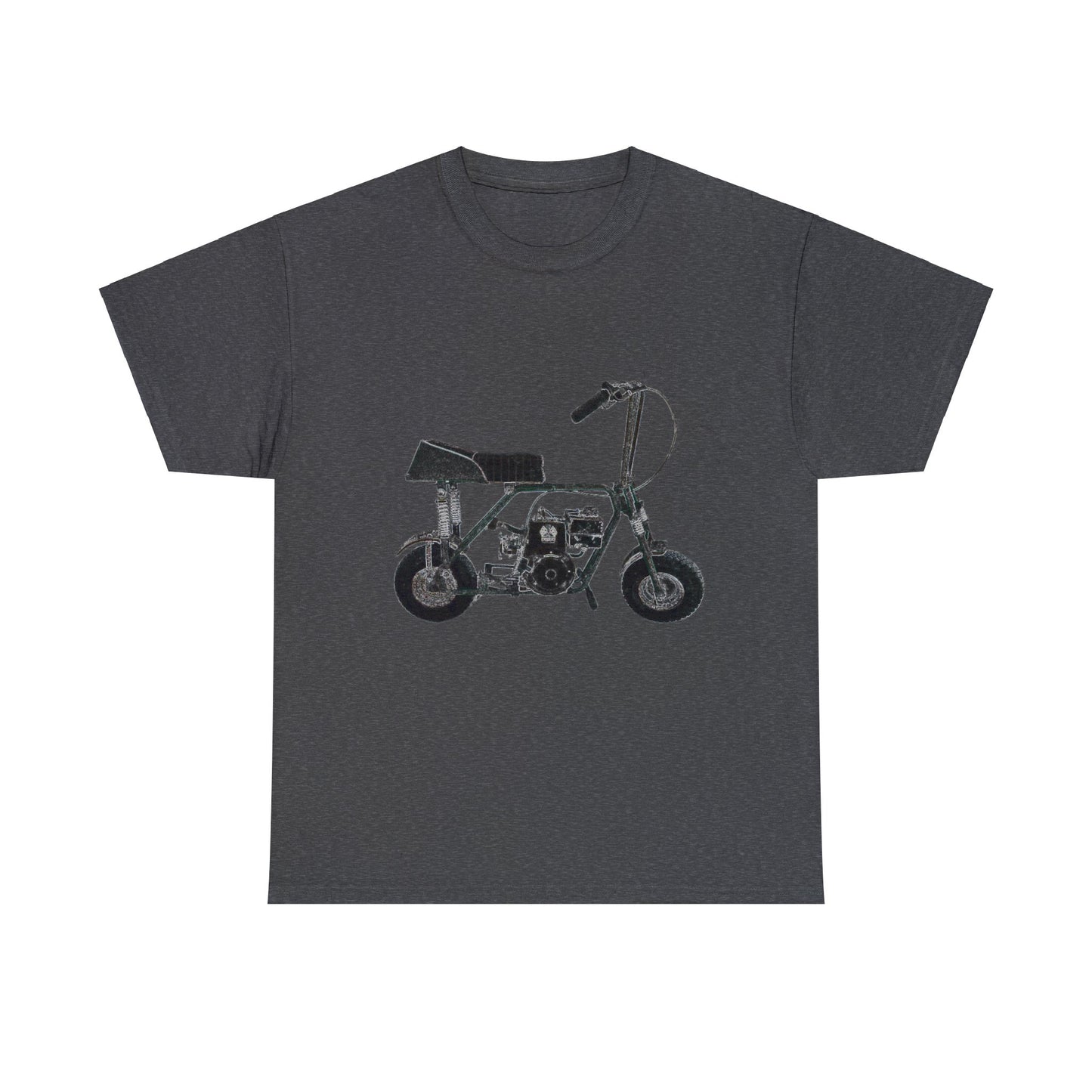 Mini Bike, Scooter, Vintage, Retro, Motorcycle, Moped Heavy Cotton Tee