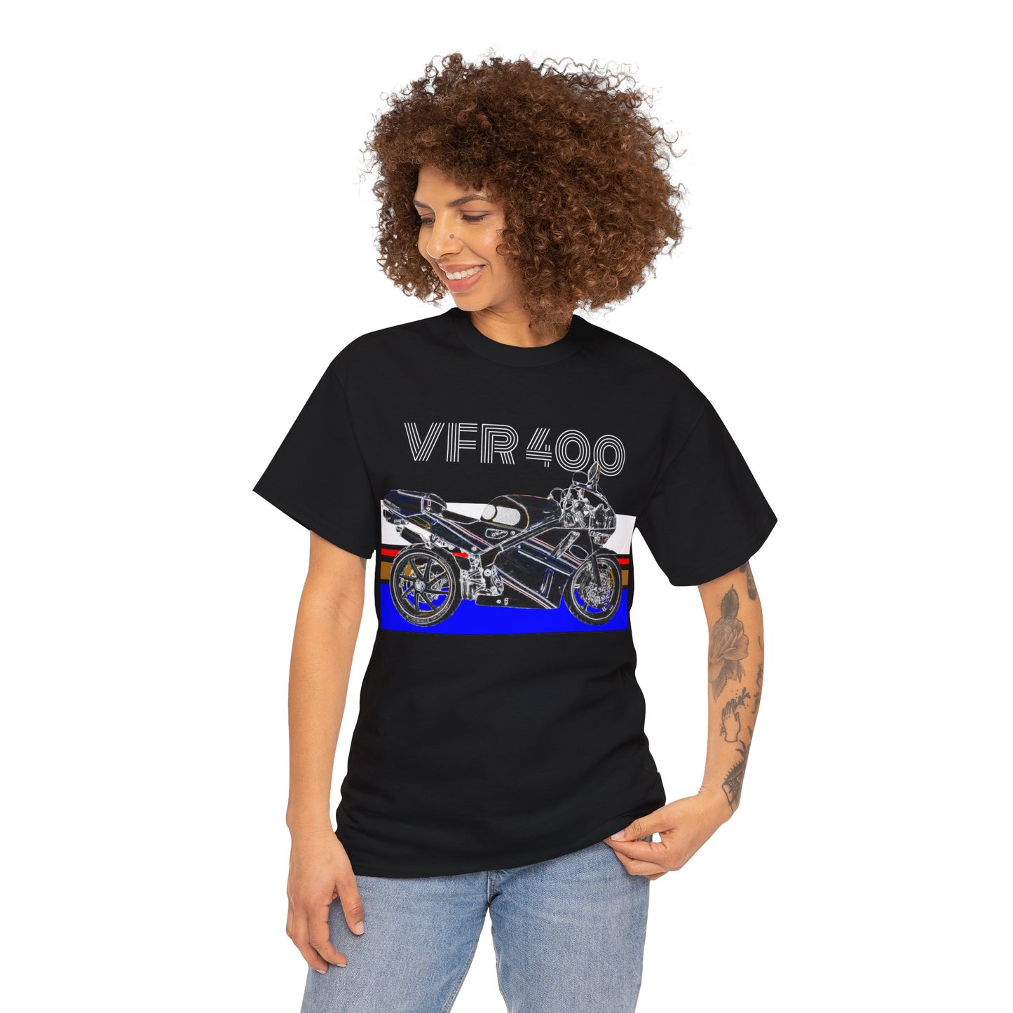 VFR 400 Motorcycle, Street Bike, Street Motorcycle, Sport Bike Heavy Cotton Tee