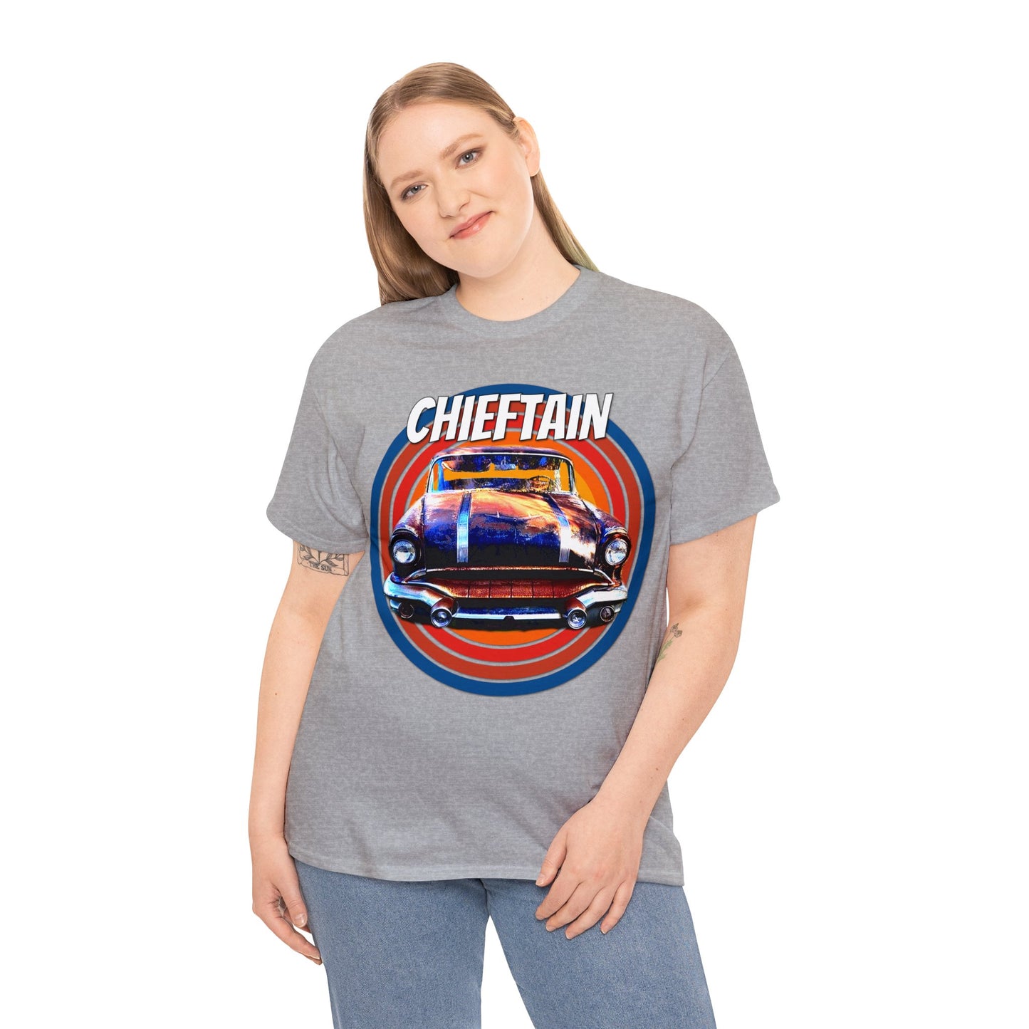 Vintage Chieftain Car, Antique Chieftain American Car Heavy Cotton Tee