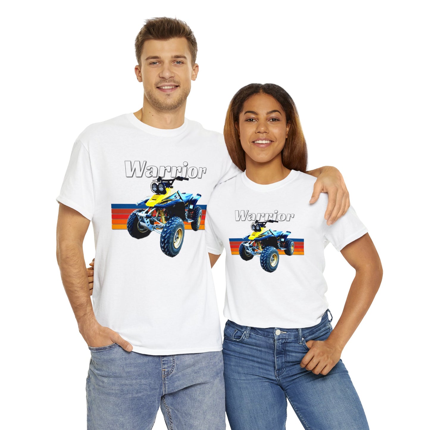 Warrior Quad Bike ATC ATV 4 wheeler Off Road Heavy Cotton Tee