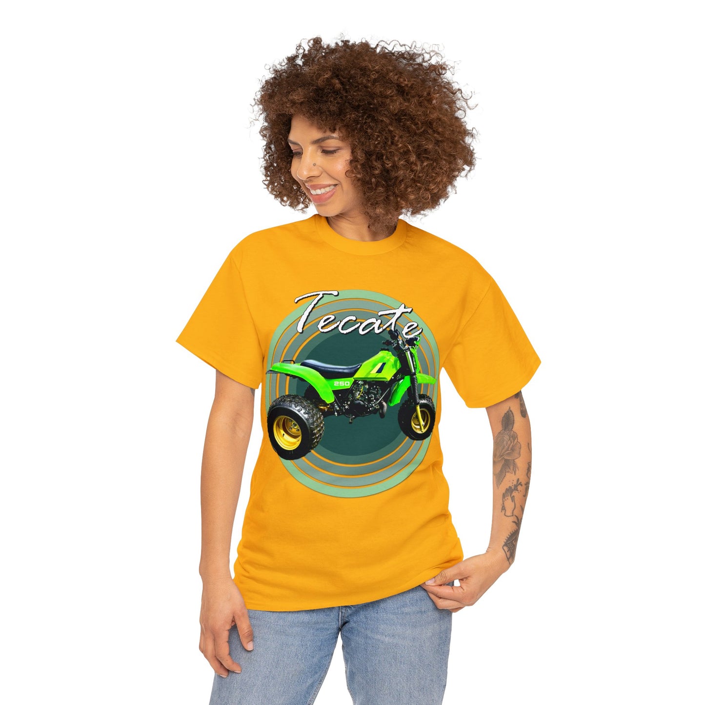 Tecate Vintage Three Wheeler 3 Wheeler ATC ATV Heavy Cotton Tee