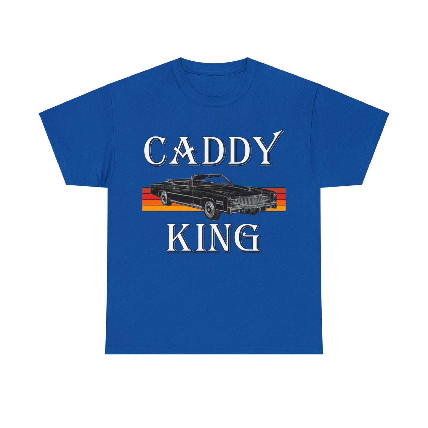 Caddy King, Vintage Cadillac Car, Convertible Caddy Heavy Cotton Tee