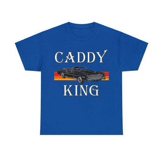 Caddy King, Vintage Cadillac Car, Convertible Caddy Heavy Cotton Tee