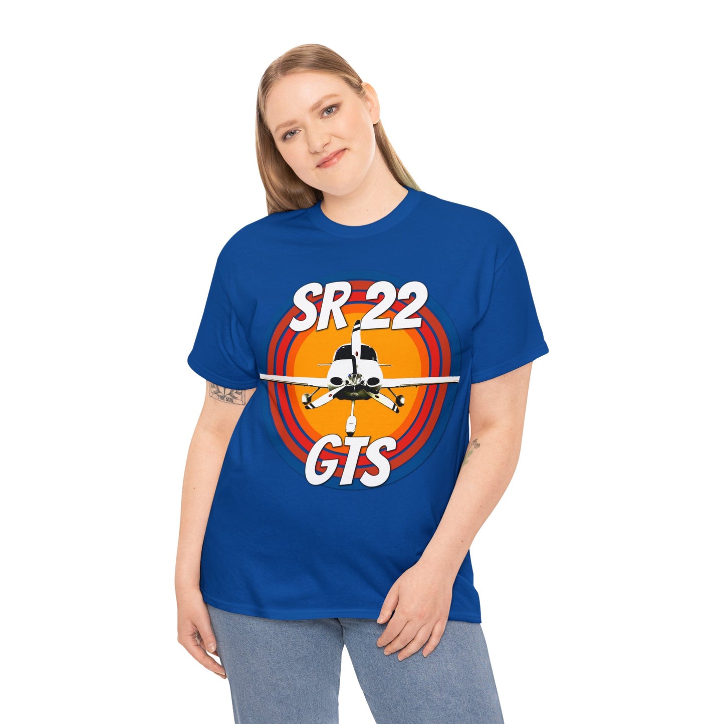 Private Airplane, Prop Plane, SR22 GTS Airplane Heavy Cotton Tee