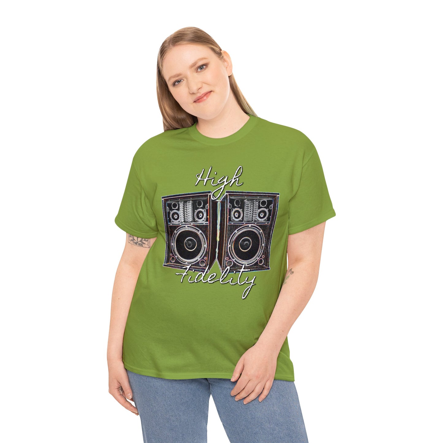 Audiophile, Vintage Stereo Speakers, High Fidelity, Lover of Music, Vintage Heavy Cotton Tee