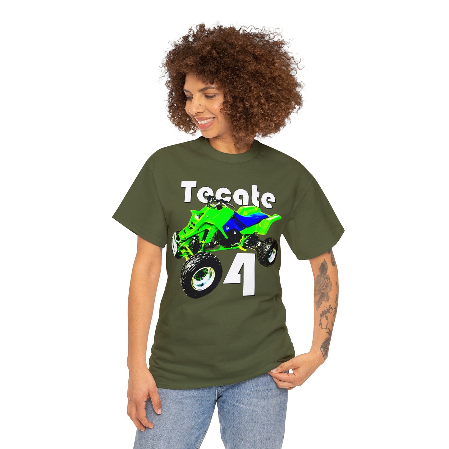 Tecate Vintage Four Wheeler 4 Wheeler ATC ATV Heavy Cotton Tee