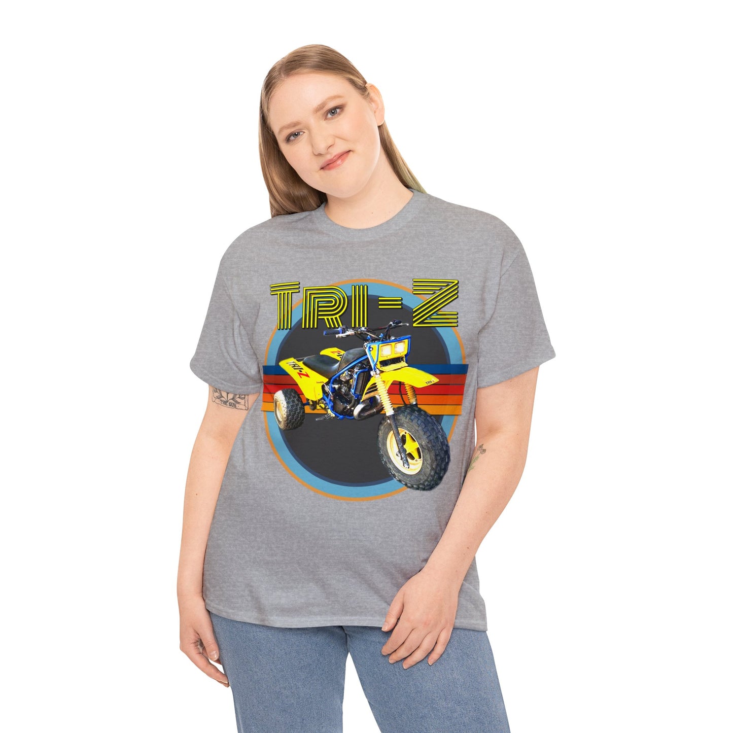 Tri Z Vintage Three Wheeler 3 Wheeler ATC ATV Heavy Cotton Tee