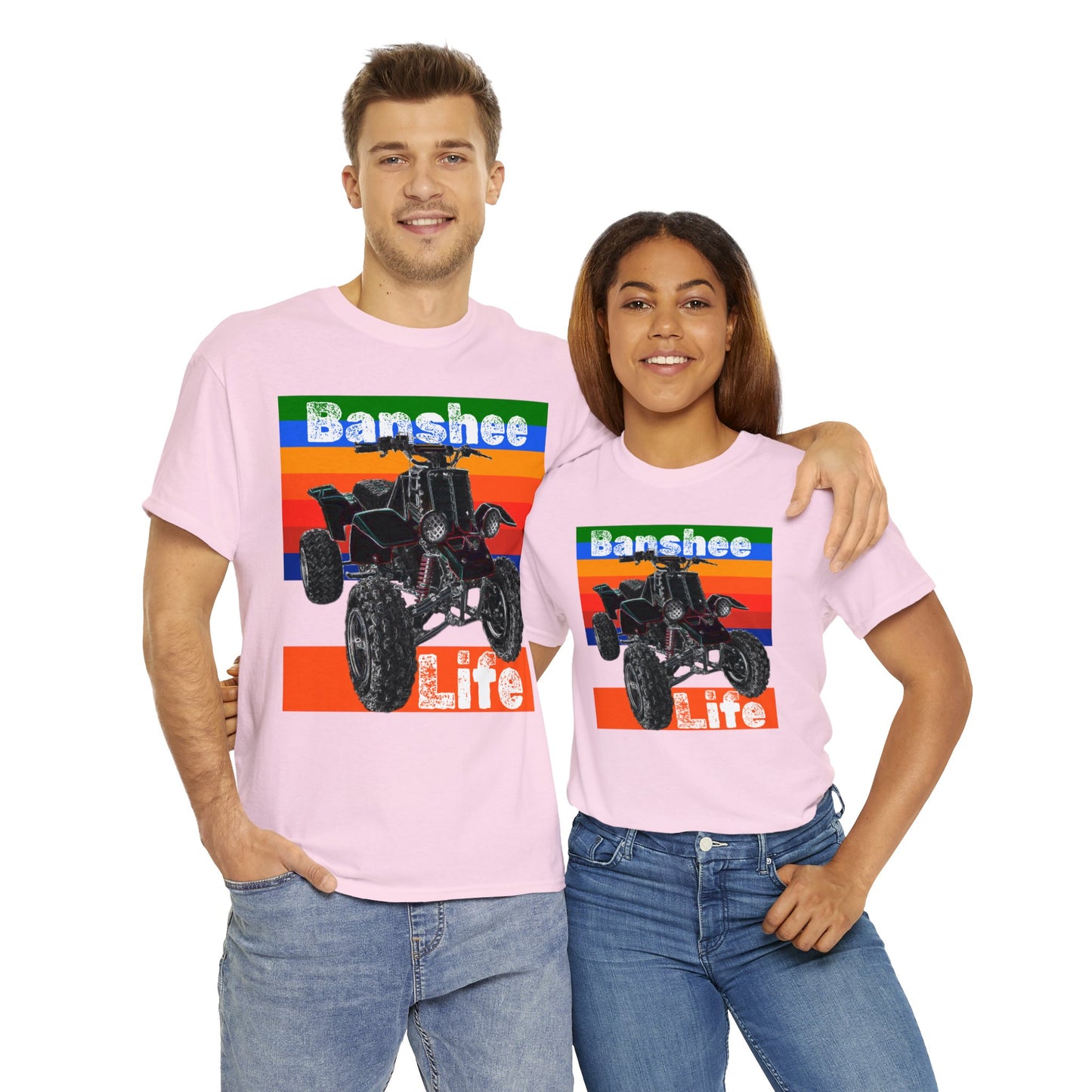 Banshee Quad ATV, Banshee Four Wheeler, Quad Bike Heavy Cotton Tee