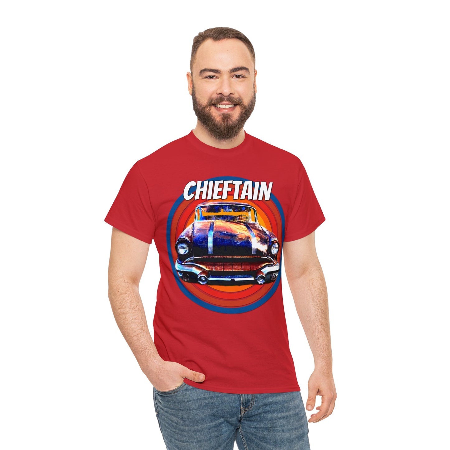 Vintage Chieftain Car, Antique Chieftain American Car Heavy Cotton Tee