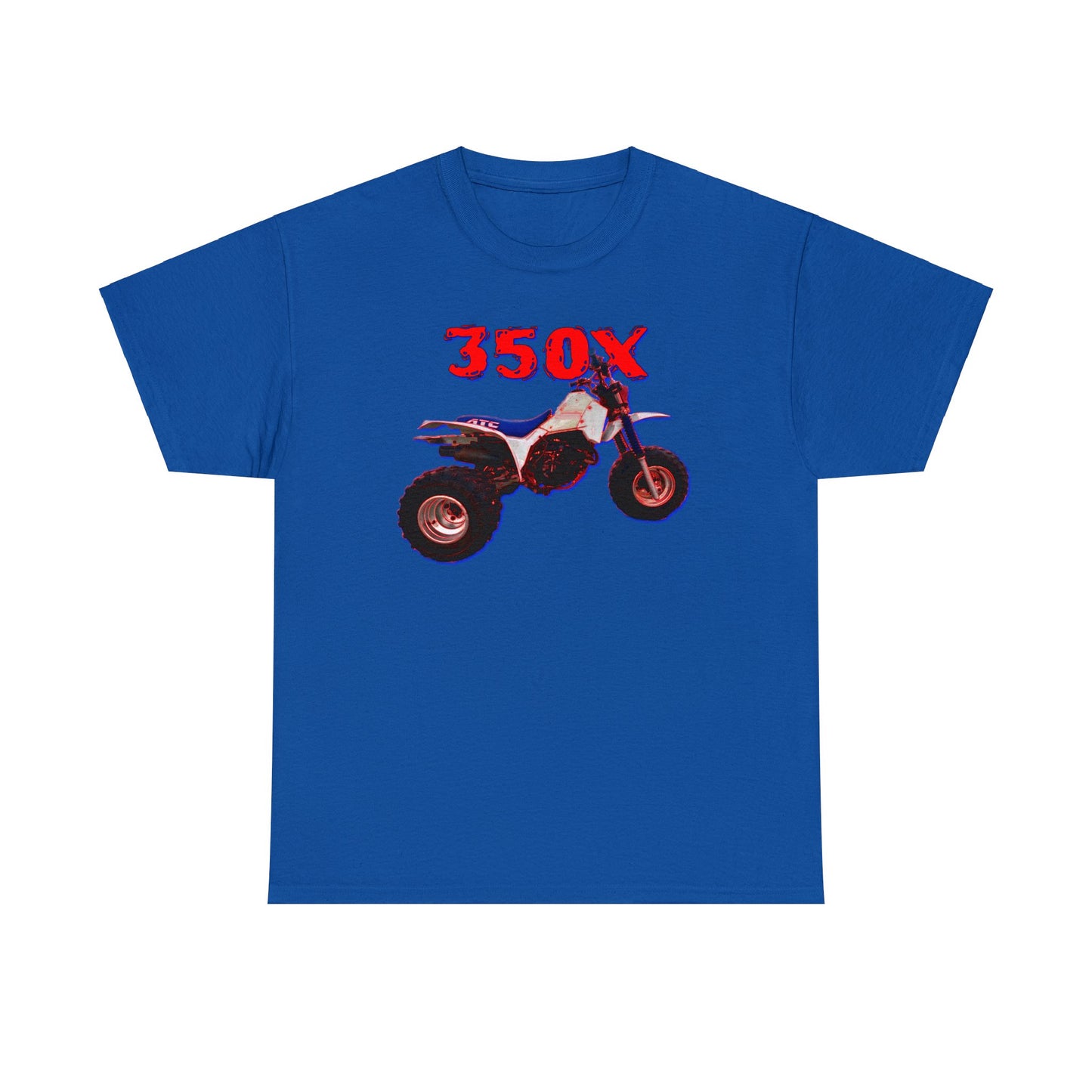 350X Three Wheeler, Vintage 3 Wheeler, Retro ATC, All Terrain Vehicle Heavy Cotton Tee