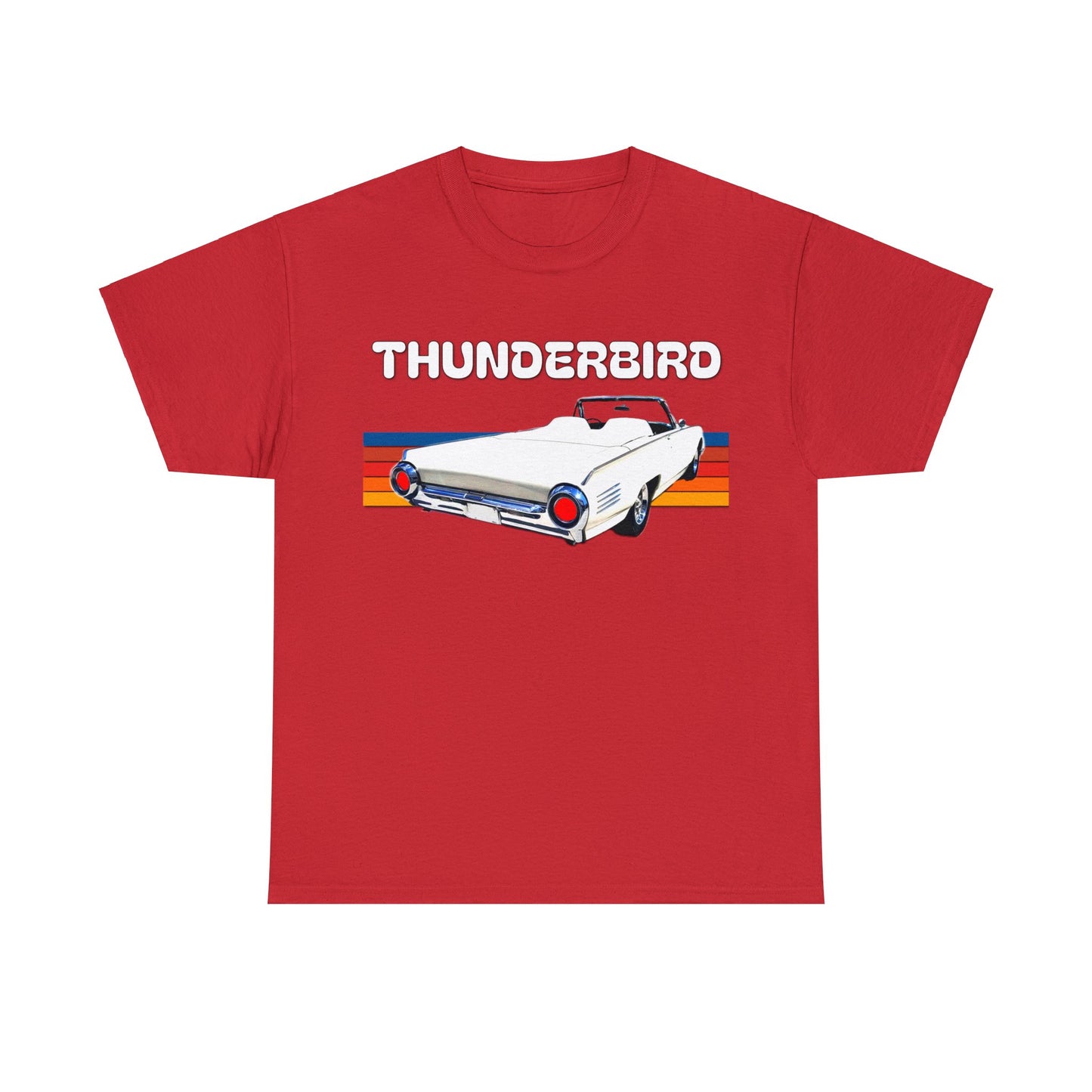 Thunderbird Vintage American Automobile, Antique American Car Heavy Cotton Tee