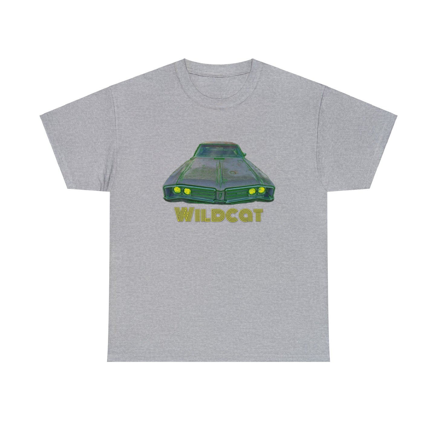 Vintage Wildcat Antique American Muscle Car Heavy Cotton Tee