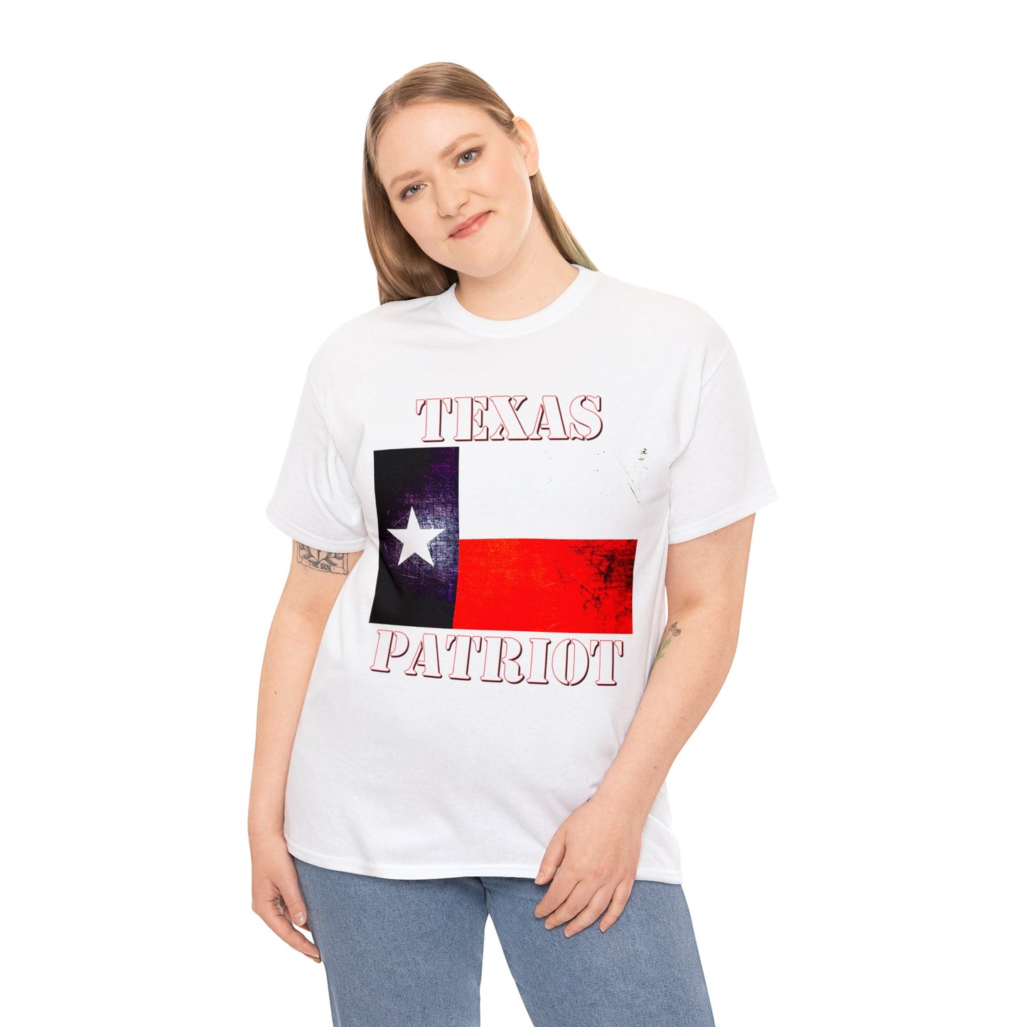 Texas Patriot Texas Pride Texan Heavy Cotton Tee