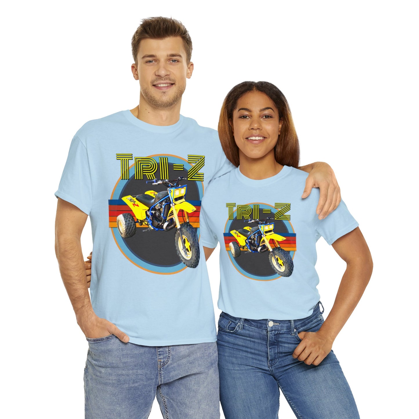 Tri Z Vintage Three Wheeler 3 Wheeler ATC ATV Heavy Cotton Tee