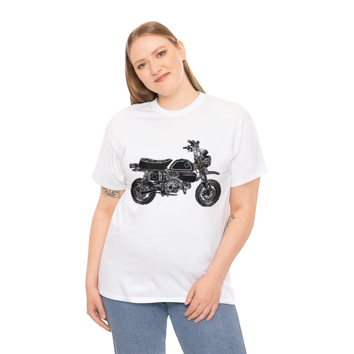 125Z Monkey Motorcycle, Mini Bike, Motocross, Off Road Heavy Cotton Tee