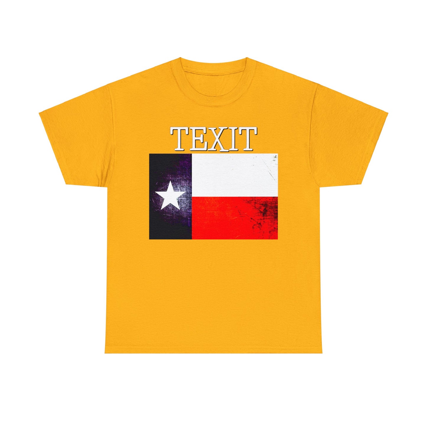 Texit Texas Flag Texas Independence Heavy Cotton Tee